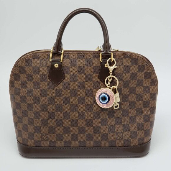 100% Auth Louis Vuitton Lock & Key with unbranded Bagcharm, Keycharm, Keychain - Picture 2 of 7